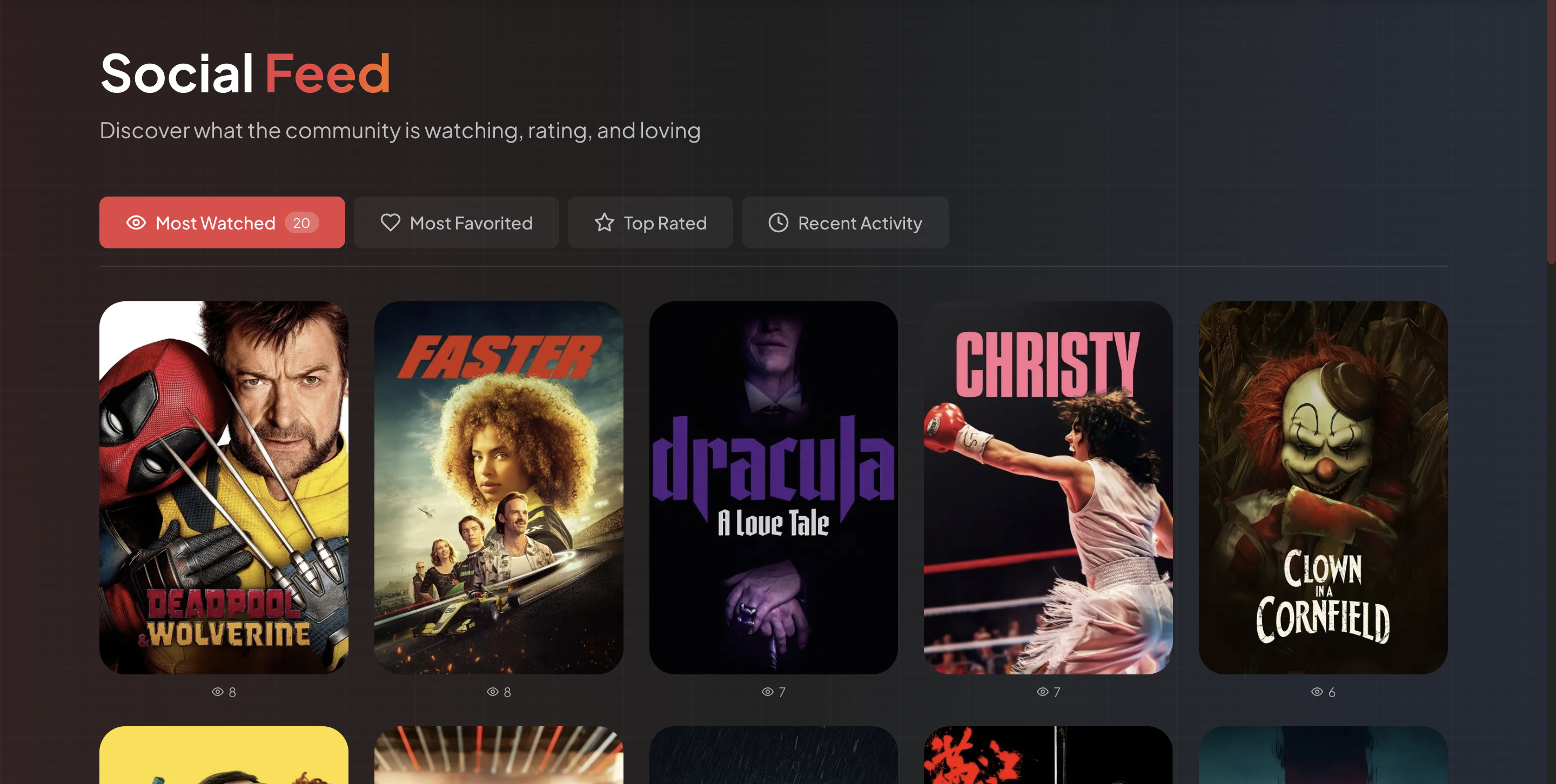 Seekly Movies hero page